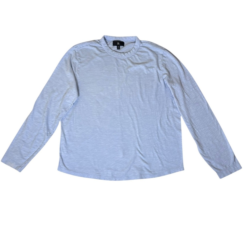 Banana Republic Men's Light Blue Gray Long Sleeve T-Shirt Size‎ XL EUC